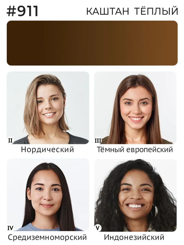 Минеральный пигмент #911 Каштан Тёплый