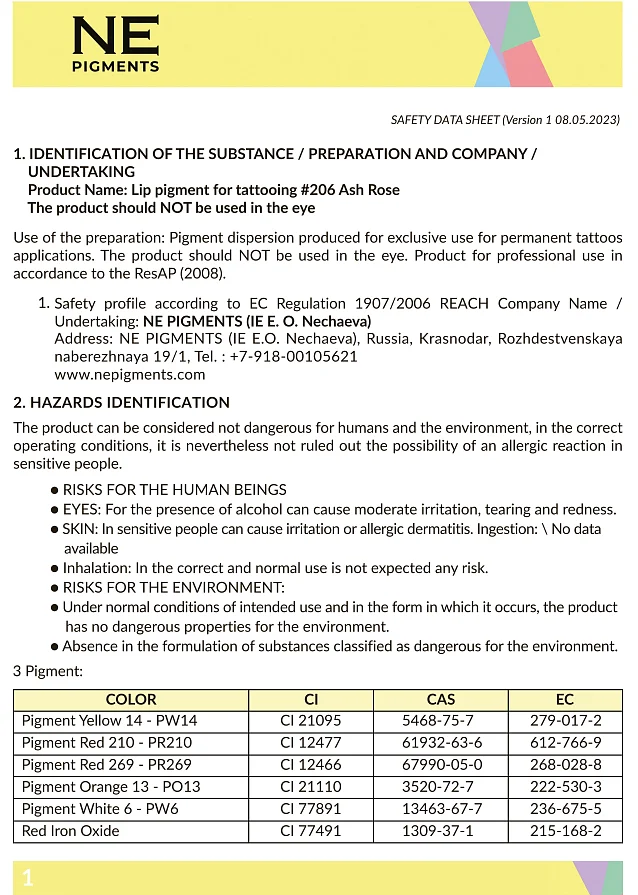 MSDS 206